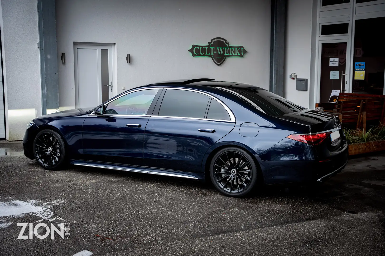 Mercedes-Benz S 580 S 580 LANG 4MATIC AMG VOLL PANO BURMESTER NETTO Blau - 2