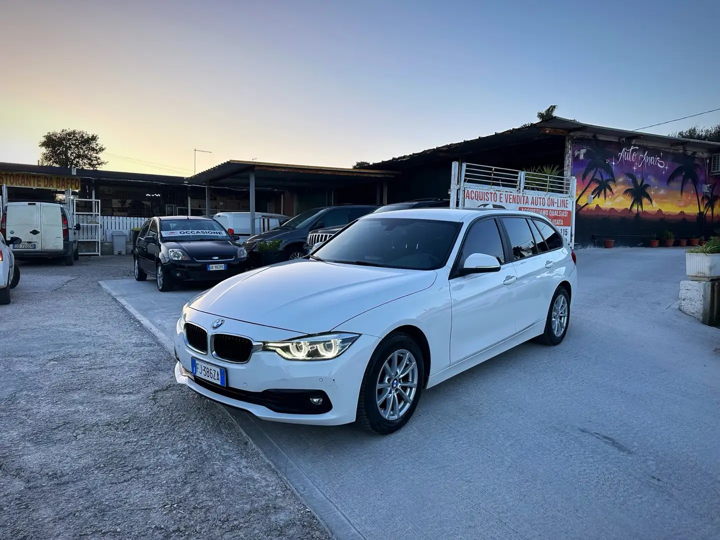 BMW 316 316d Touring Business Advantage auto Bianco - 2