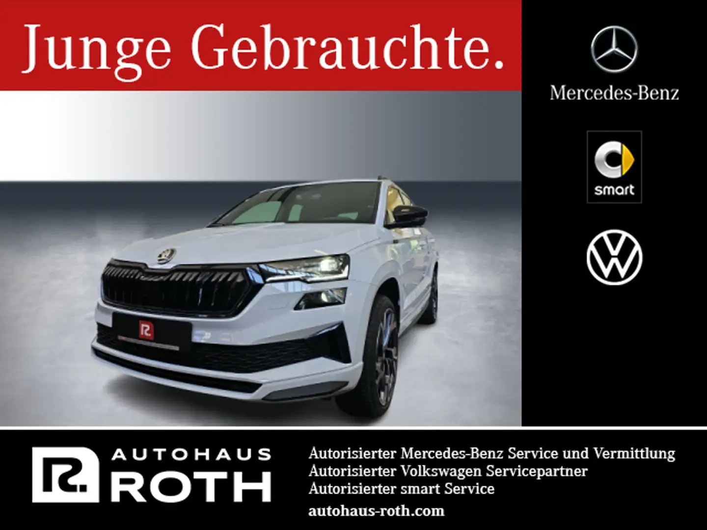Skoda Karoq Karoq 1.5 TSI ACT Sportline Autom./Klima/LED/eFH Blanc - 1