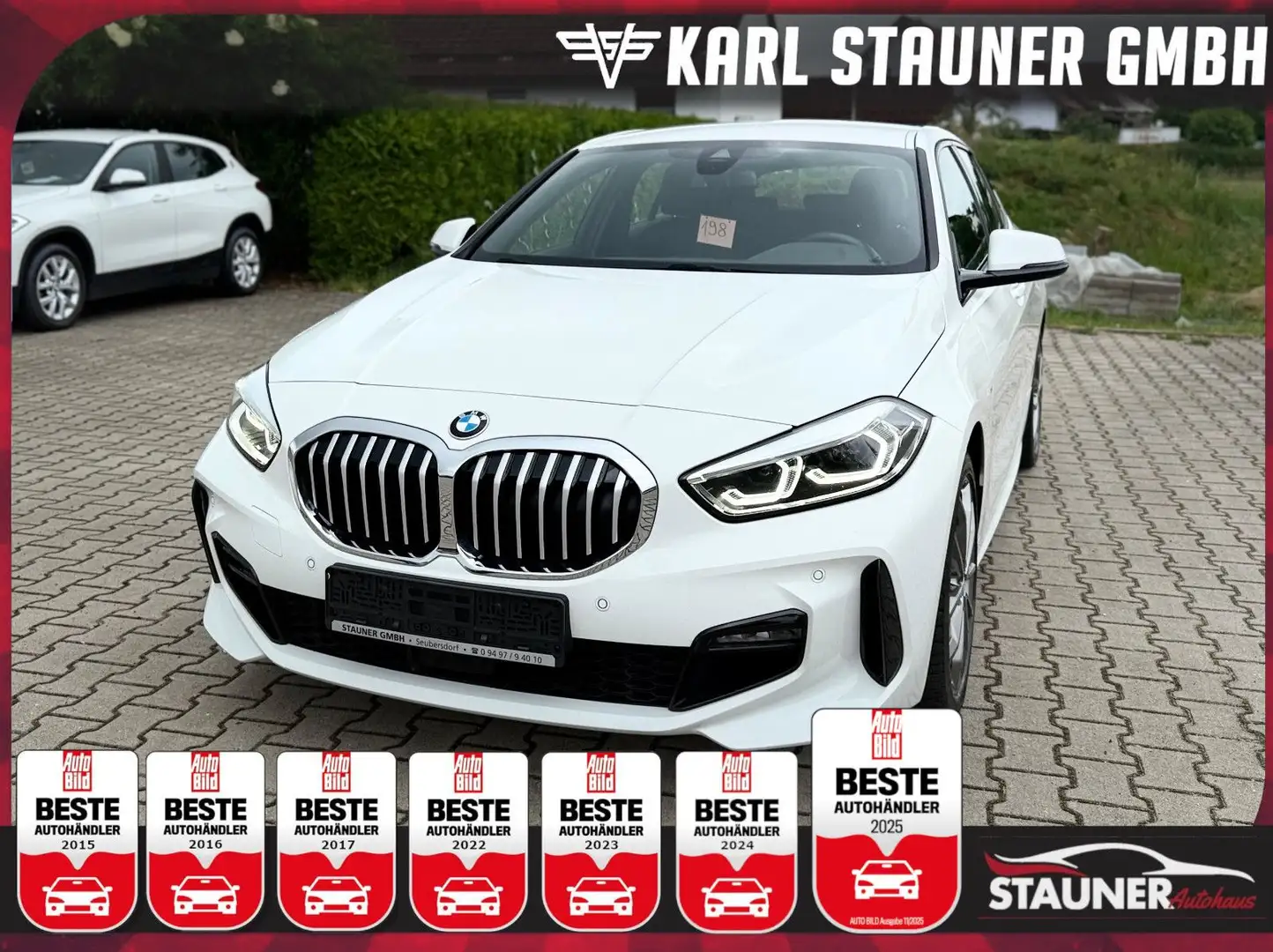 BMW 118 i M-Sport Limousine LENKRADH. LED KLIMA PDC Weiß - 1