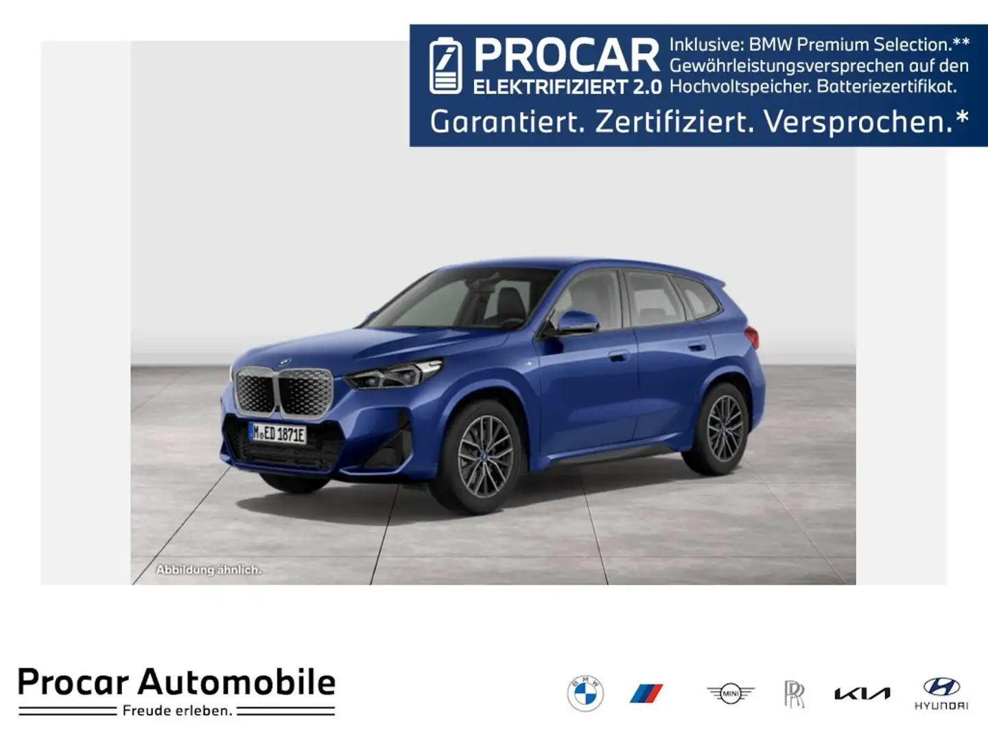 BMW iX1 eDrive20 MSPORT+AHK+HEAD-UP+KOMFORTZUG.+ADAP.LED+ Blau - 1