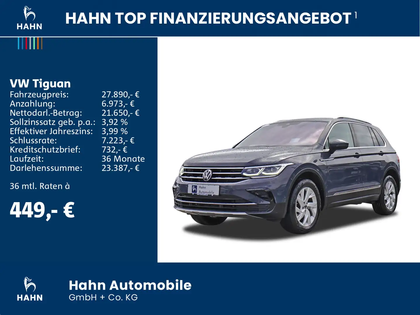 Volkswagen Tiguan 2.0TDI DSG Elegance 4Motion AHK Head-up C Grau - 2