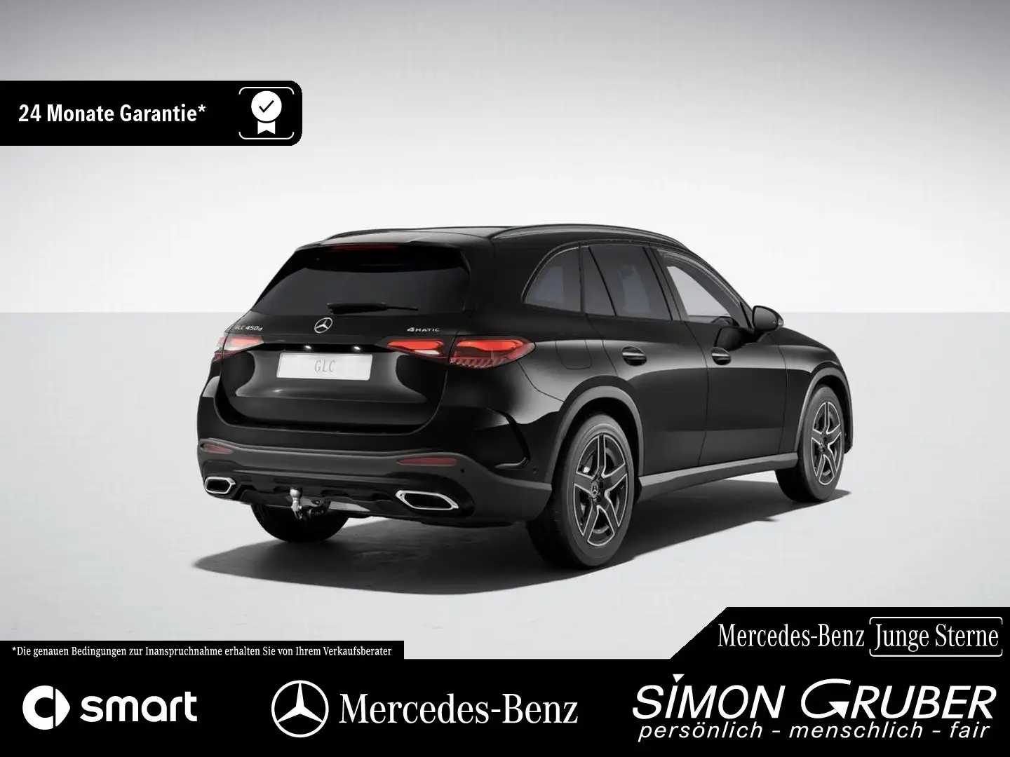 Mercedes-Benz GLC 450 d 4M AMG Pano Burm HUD Memory DigiL AHK Schwarz - 2
