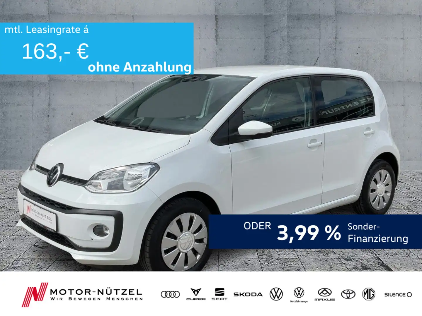 Volkswagen up! move up! 1.0 SHZ+NSW+MFA+BLUETOOTH+KLIMAANLAGE Alb - 1