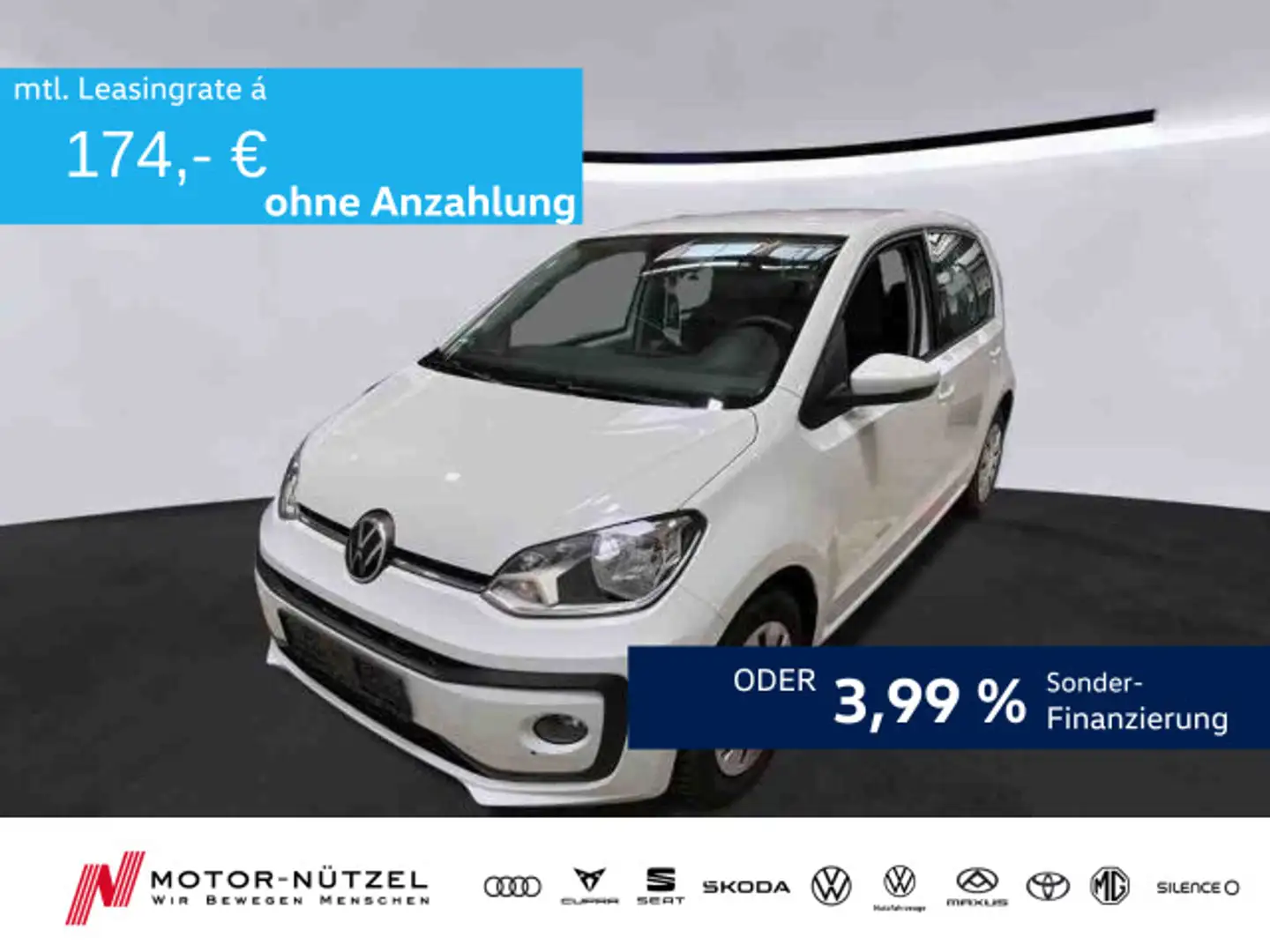 Volkswagen up! move up! 1.0 SHZ+NSW+MFA+BLUETOOTH+KLIMAANLAGE White - 1