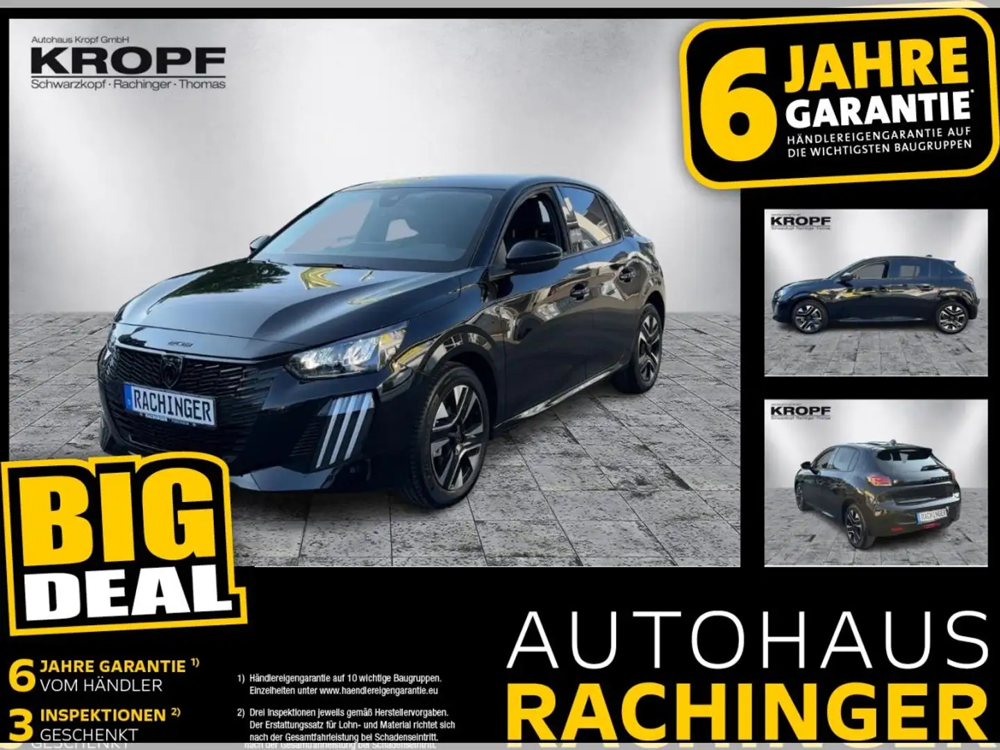 Peugeot 208 ALLURE PureTech 100 LED+NAVI+KAMERA Schwarz - 1