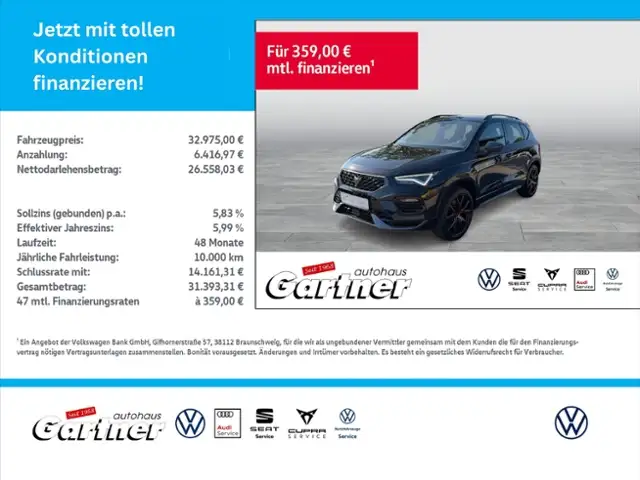 CUPRA Ateca VZ 2.0 TSI 4DRIVE AHK ACC EL.HECKKLAPPE LED SHZG
