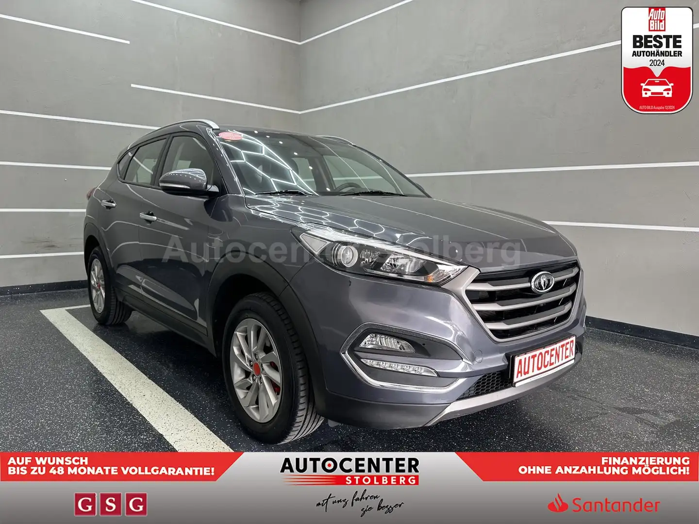 Hyundai TUCSON blue Trend 2WD "SITZH-KLIMA-MULTI-ALU" Grijs - 2