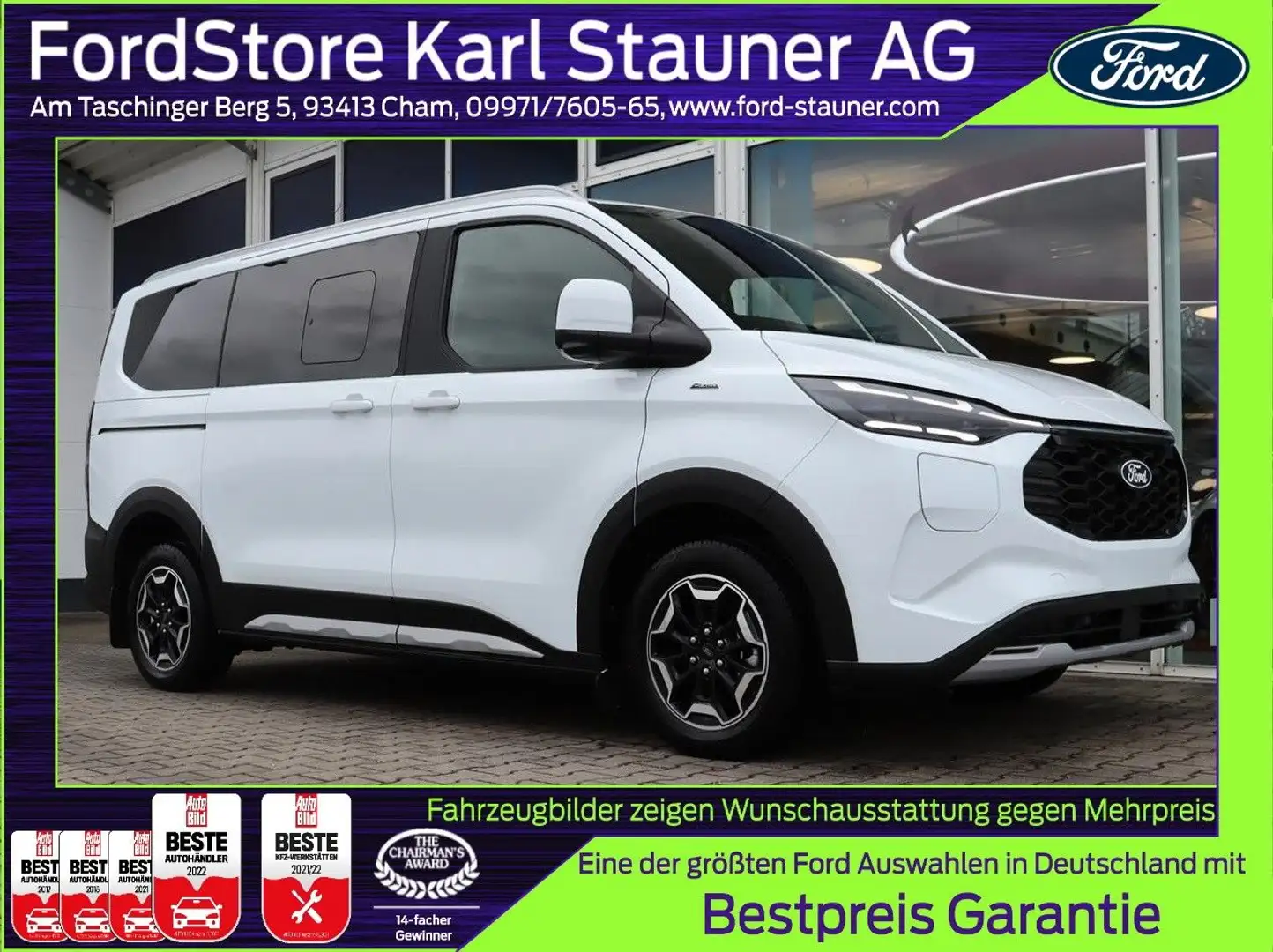 Ford Tourneo Custom Active 2.5 PHEV 340 L1 0,0% FIN* Alb - 1