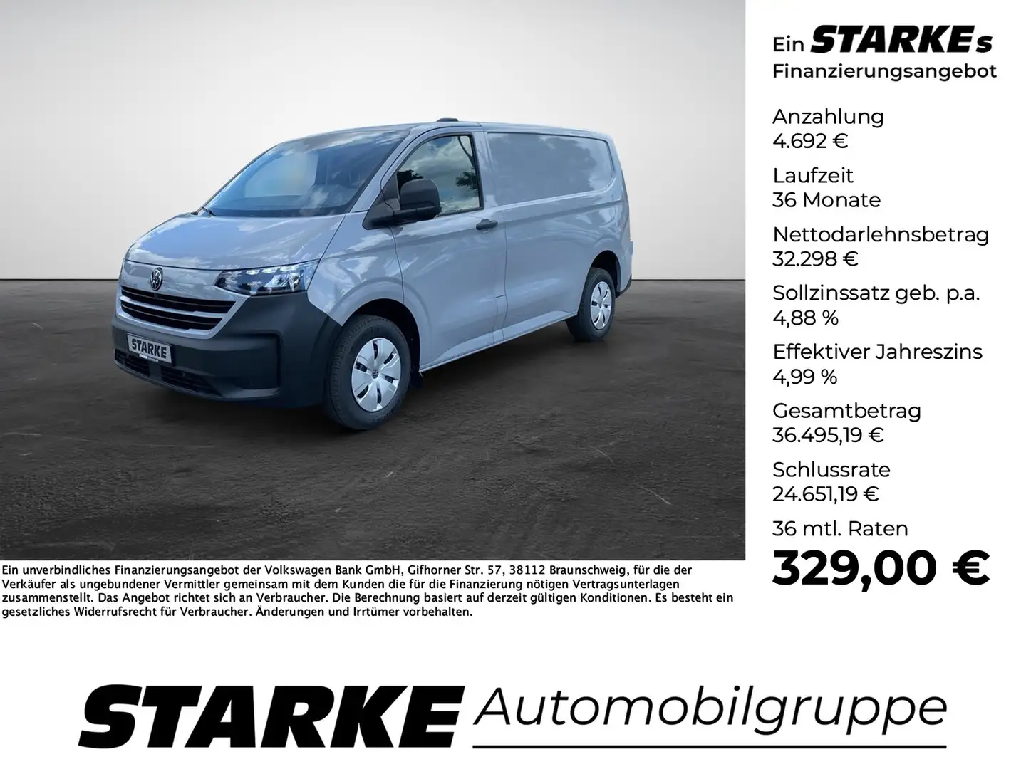 Volkswagen T7 Transporter 2.0 TDI Kasten KR Gris - 1