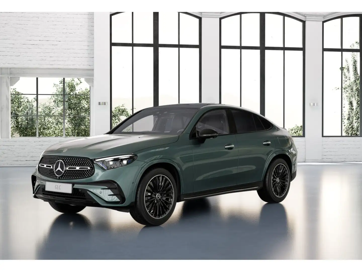 Mercedes-Benz GLC 300 d e 4MATIC mit EQ Hybrid Technologie Coupé Сірий - 2