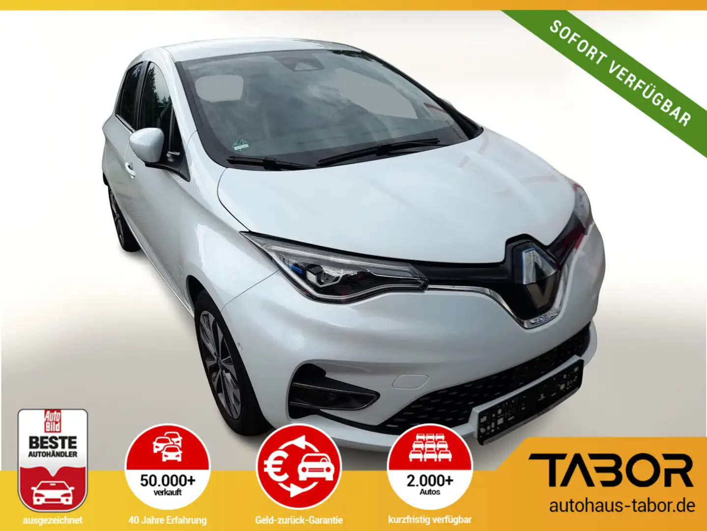 Renault ZOE ZE50 R135 Intens Kaufbatterie CCS Nav LED Weiß - 1