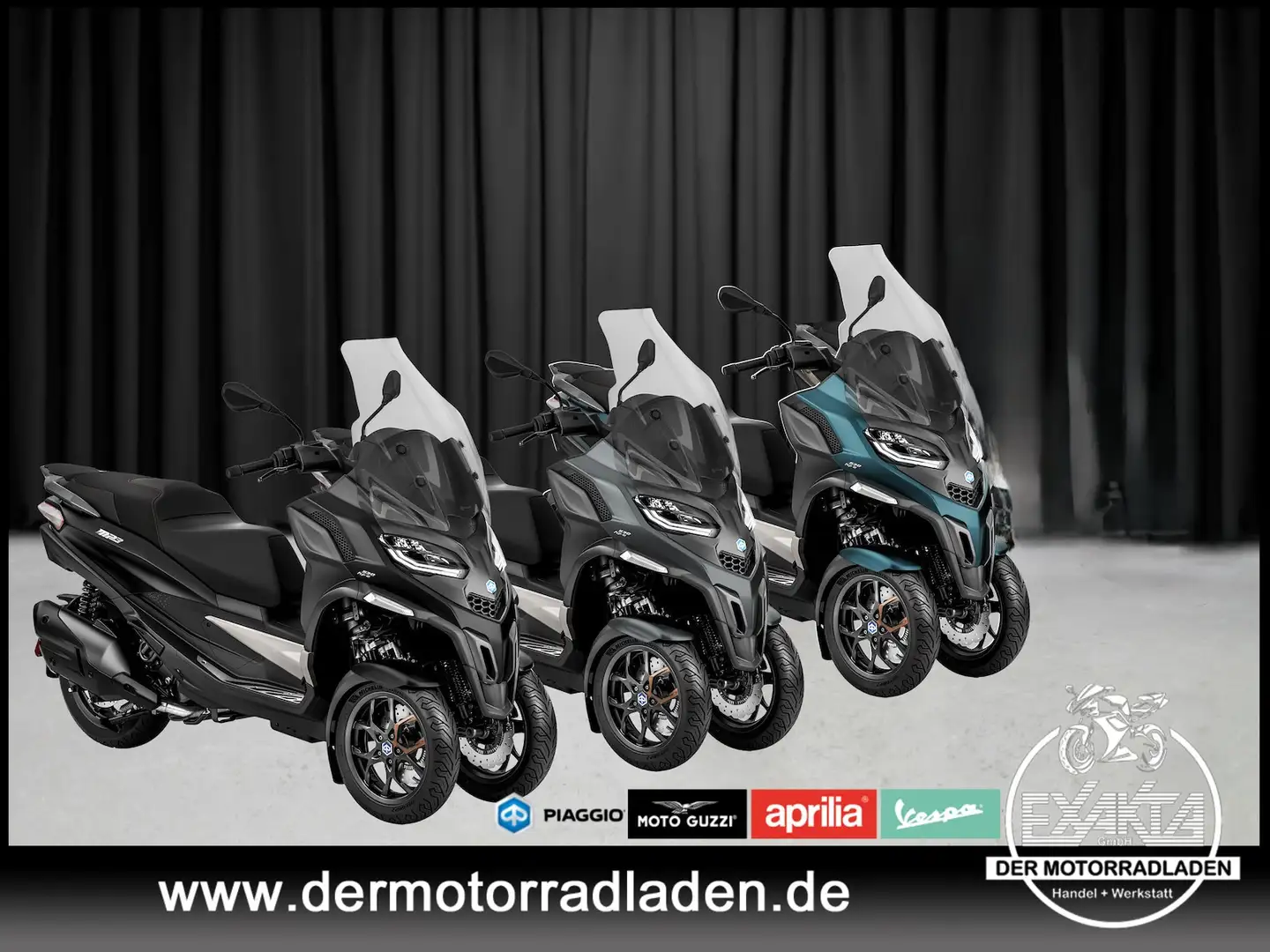 Piaggio Si MP3 530 EXCLUSIVE E5+ AKTION Schwarz - 1