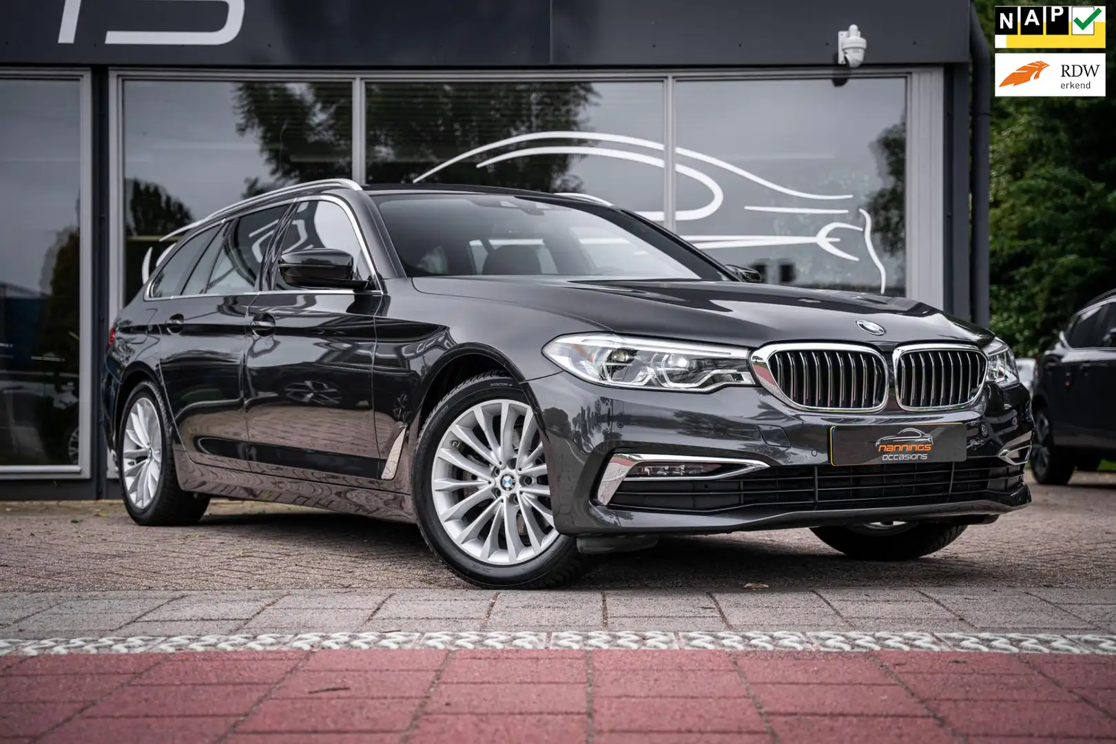 BMW 520 5-serie Touring 520i High Executive Edition|Leder| Gris - 1