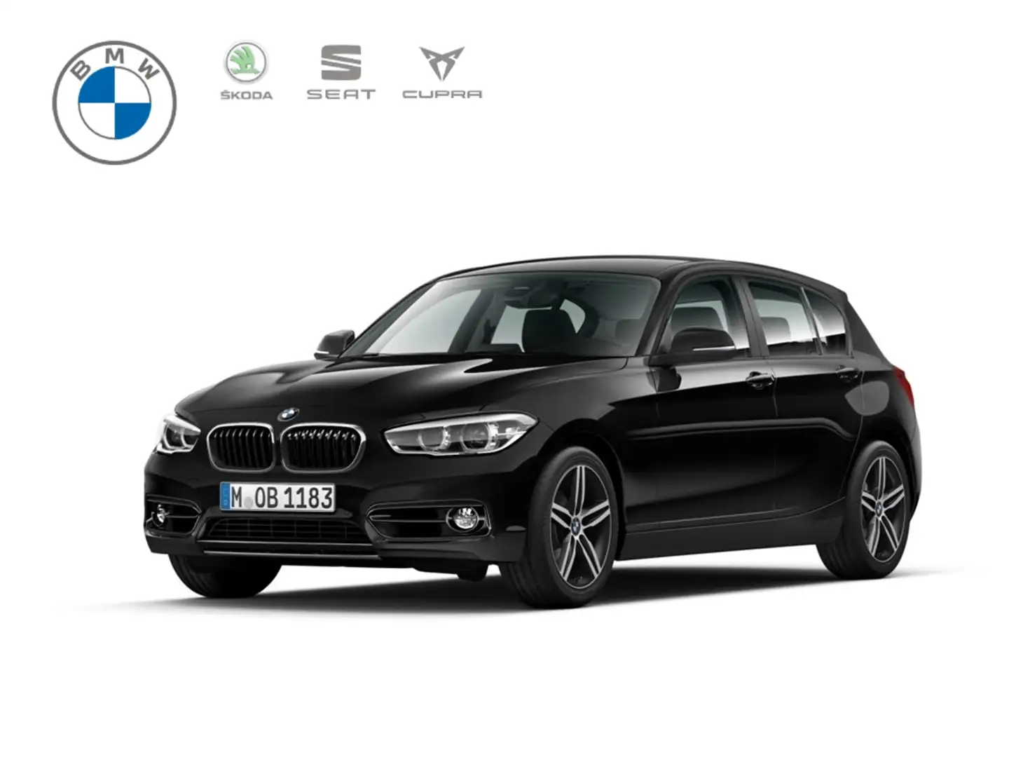 BMW 118 i Sport Line Navi LED Klimaautom Fahrerprofil Ambi Schwarz - 1