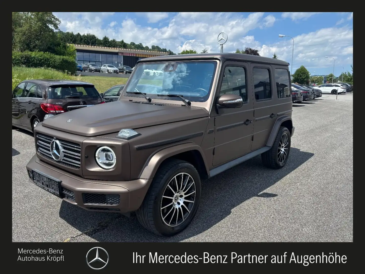 Mercedes-Benz G 500 Station-Wagen lang SHD Stdhzg Distr Mbeam Bronze - 1