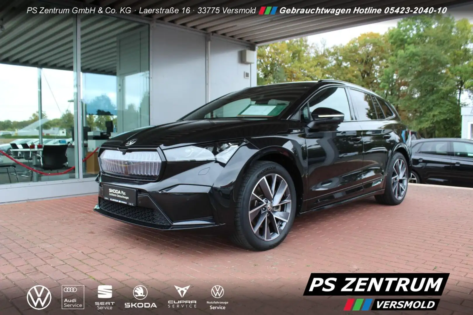 Skoda Enyaq iV 80 Sportline AHK PANO CAM 360 Sportpaket Noir - 2