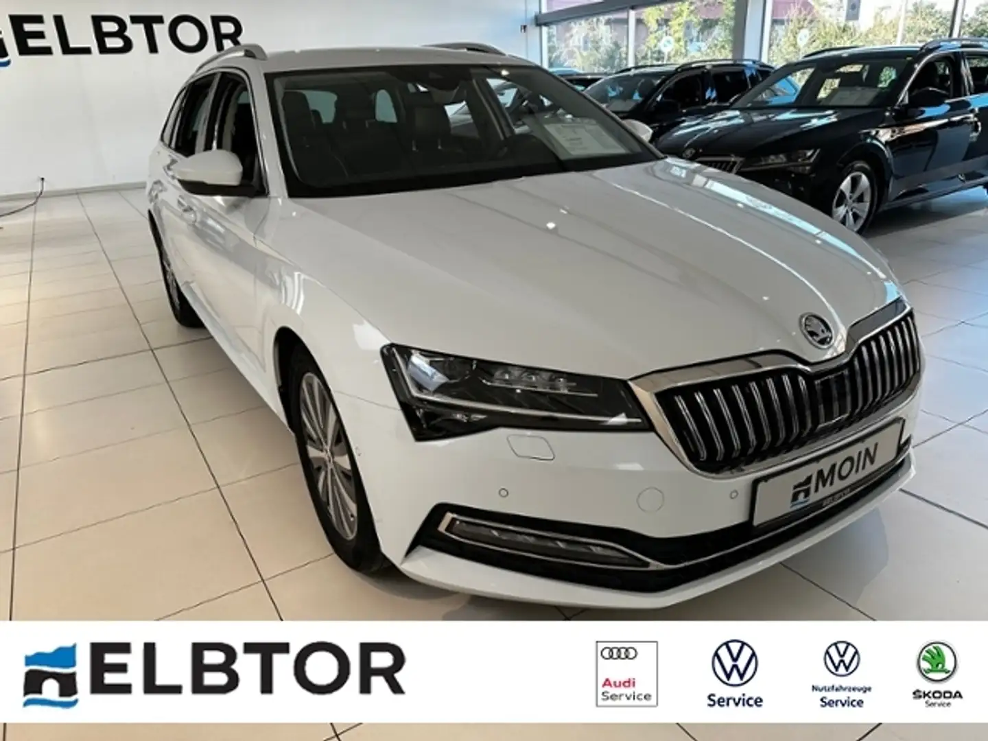Skoda Superb Combi 2.0 TDI DSG Navi AHK RFK Weiß - 1