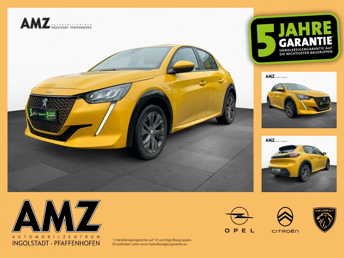 Peugeot 208 e Active Pack 136PS Klima NAVI SHZ PDC Gelb - 1