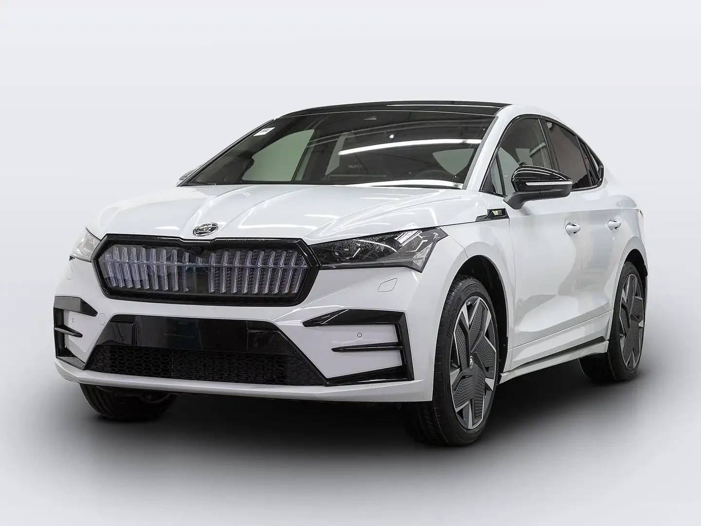Skoda Enyaq Coupe iV RS 4x4 Suite AHK LM21 Wärmepumpe Weiß - 2