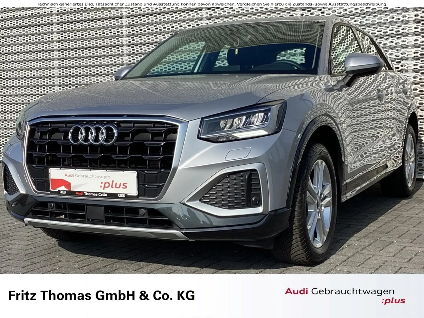 Audi Q2 1.5 TFSI S tronic advanced LED Navi APS SHZ Klima Silber - 1