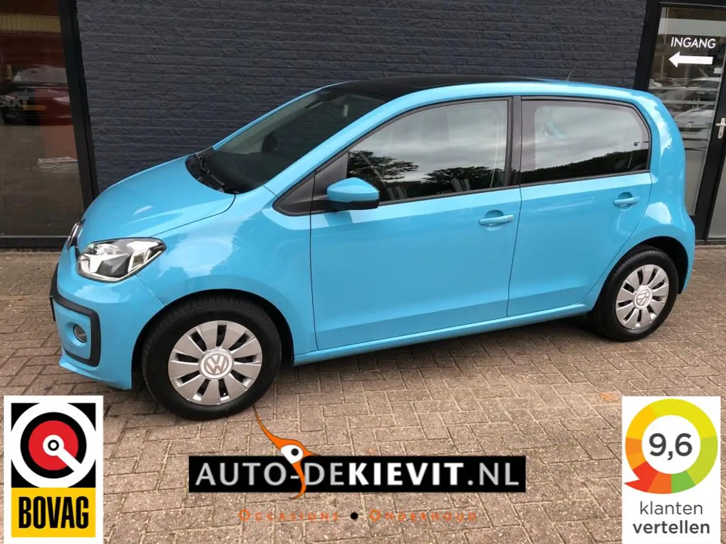 Volkswagen up! 1.0 75PK **panoramadak** Blauw - 1