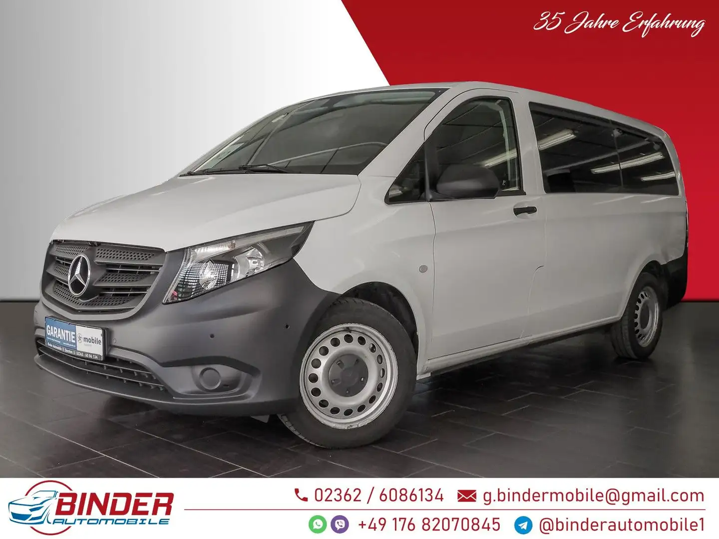 Mercedes-Benz Vito Tourer 114 CDI Pro LANG*9 SITZ*AHK*GARANTIE Blanco - 1