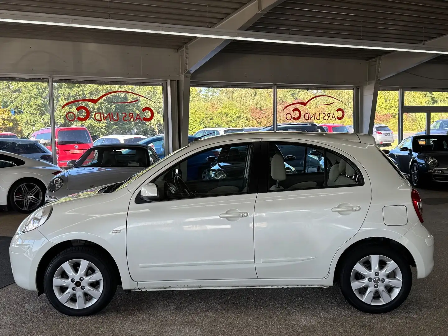 Nissan Micra 1.2 Salt & Pepper ATG *SHZ*NAV*PDC*KLIMA* Wit - 2