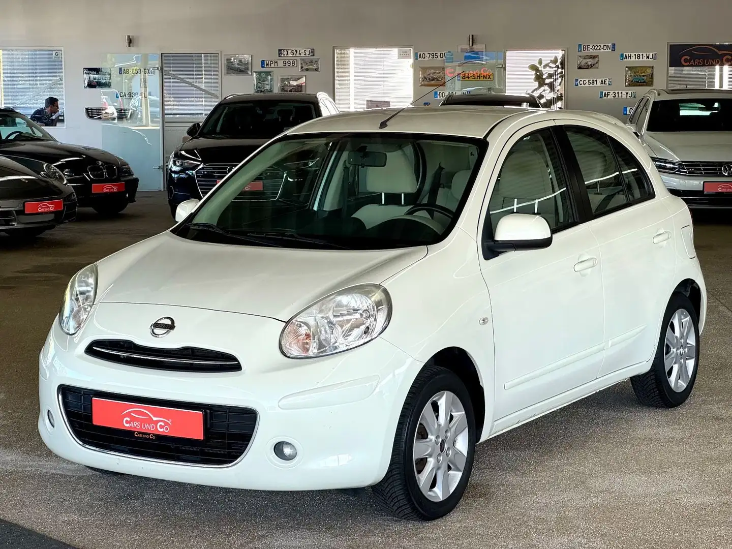 Nissan Micra 1.2 Salt & Pepper ATG *SHZ*NAV*PDC*KLIMA* Wit - 1