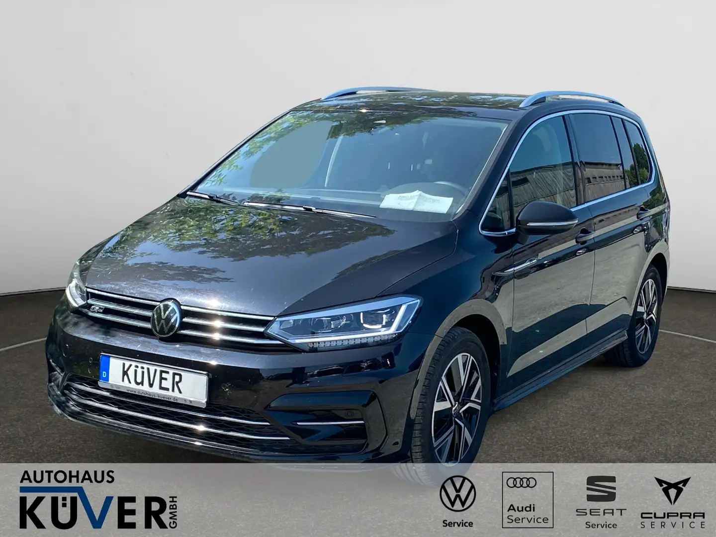 Volkswagen Touran R-Line 2,0 TDI DSG Navi+ACC+AHK+Pano+7S Schwarz - 1