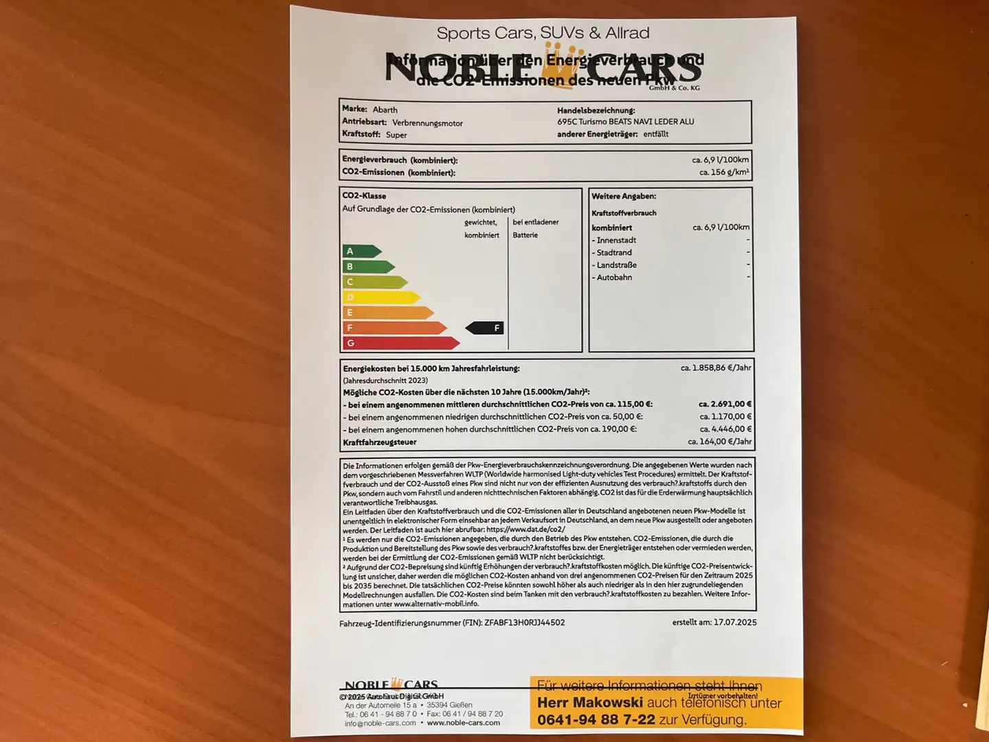 Abarth 695C Turismo BEATS NAVI LEDER ALU Czarny - 2