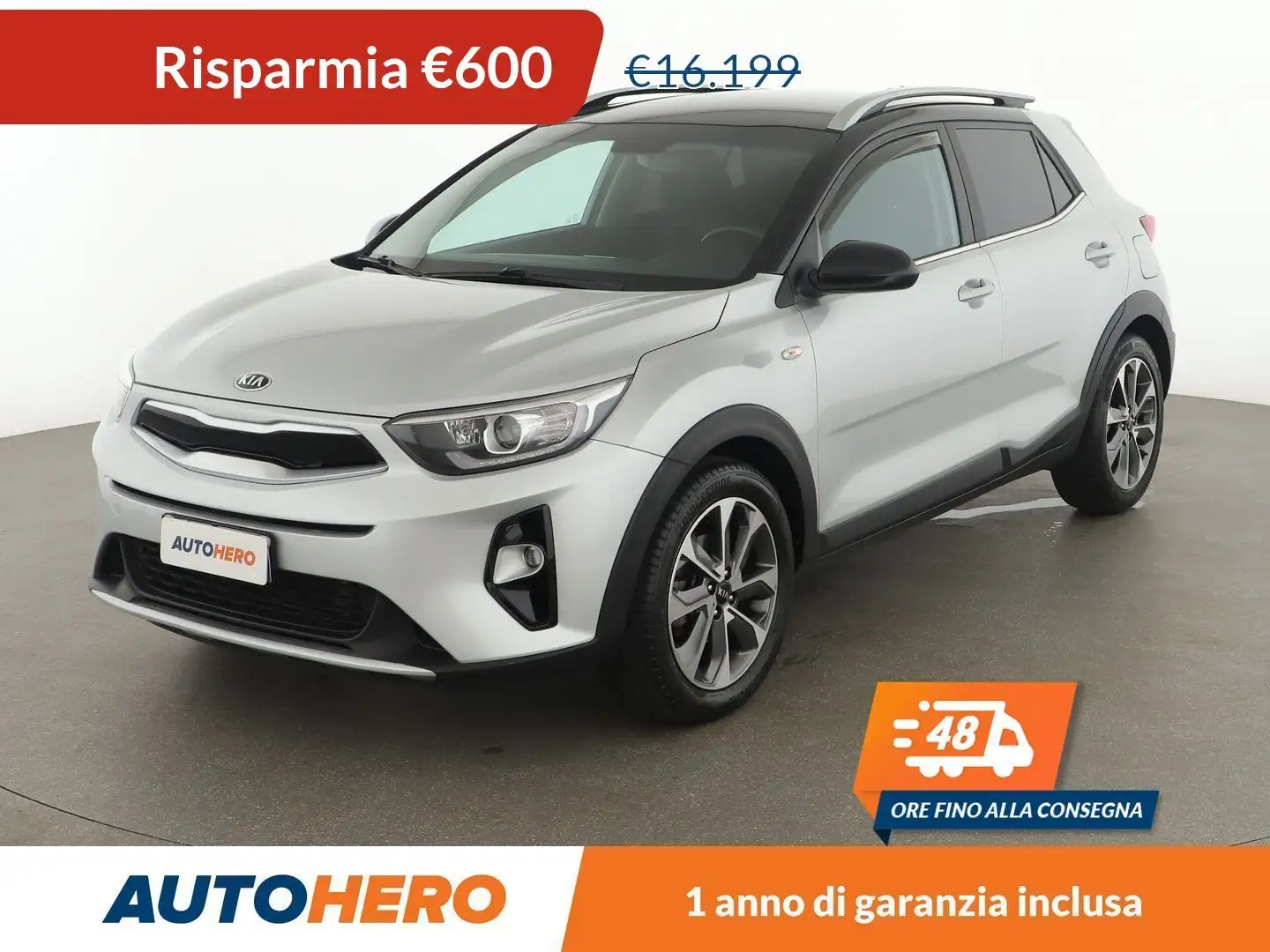 Kia Stonic 1.6 CRDi Style 115 CV Grigio - 1