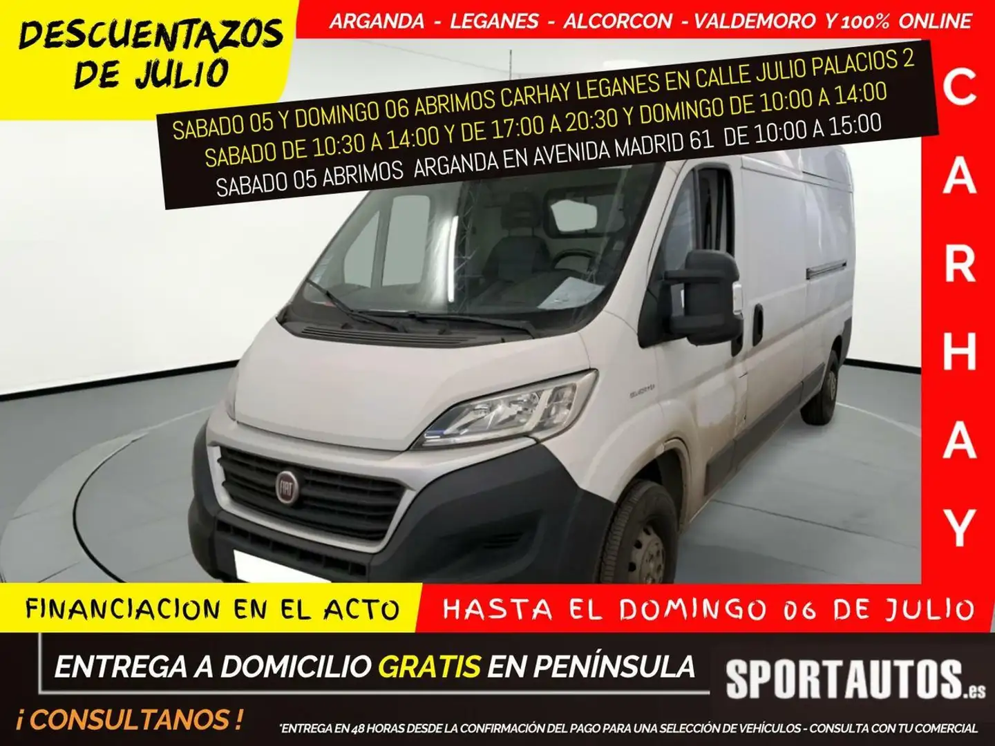 Fiat Ducato 2.0 Mjet L3H2 (EU6) Bianco - 1