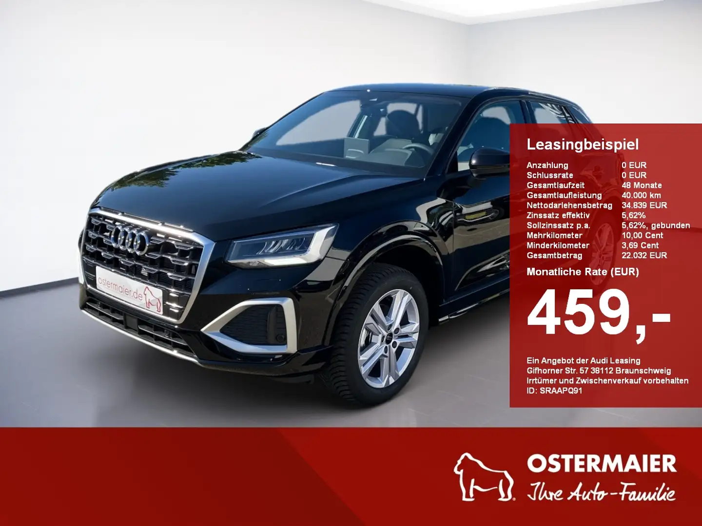 Audi Q2 advanced 35 TFSI AHK.Navi.17Zoll Noir - 1