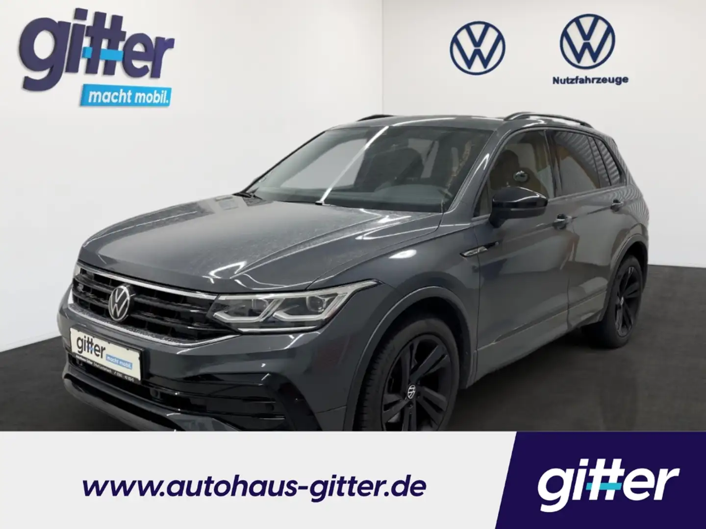 Volkswagen Tiguan R-Line MATRIX IQ.DRIVE BLACK STYLE NAVI Grau - 1