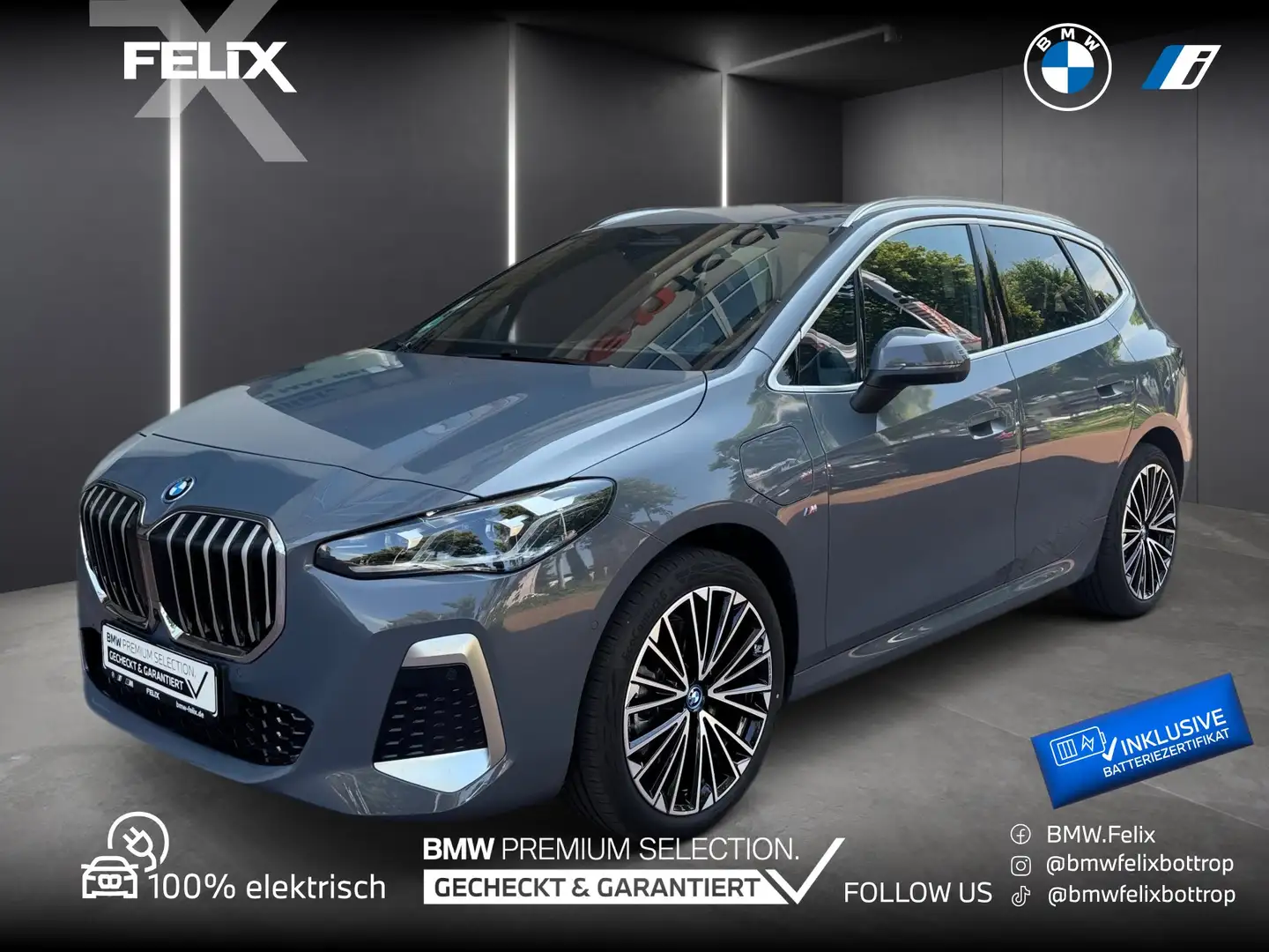 BMW 230 e xDrive Active Tourer+M SPORTPAKET+19"ALU+AHK+PAN Grau - 1