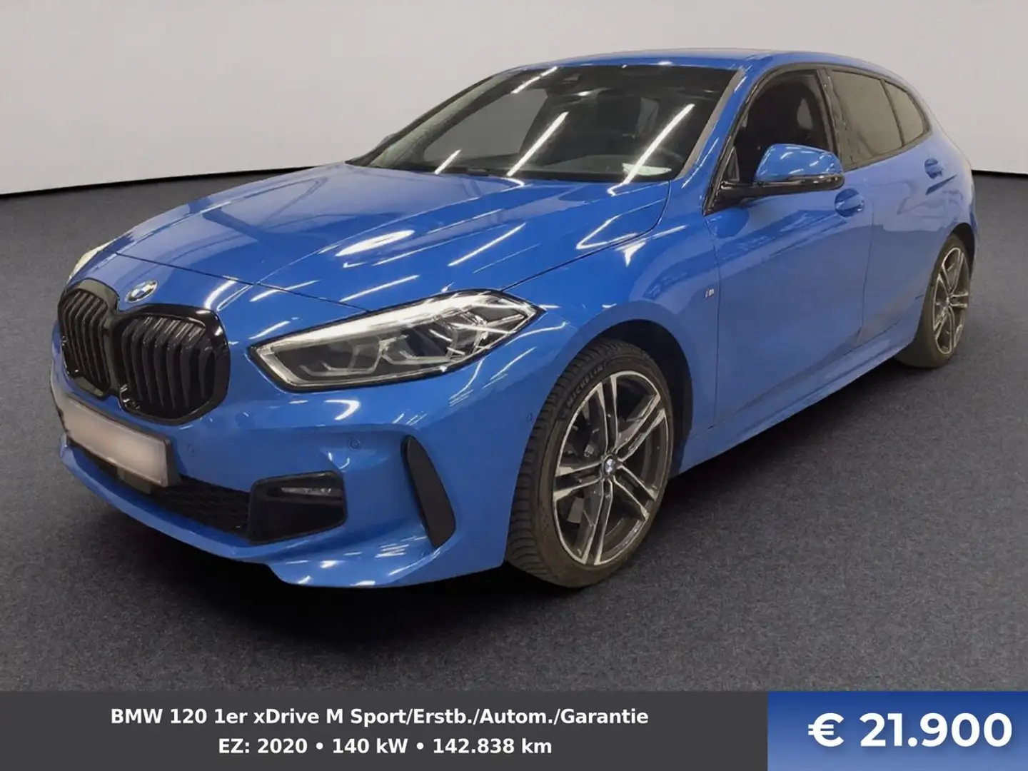 BMW 120 1er xDrive M Sport/Erstb./Autom./Garantie Blau - 1