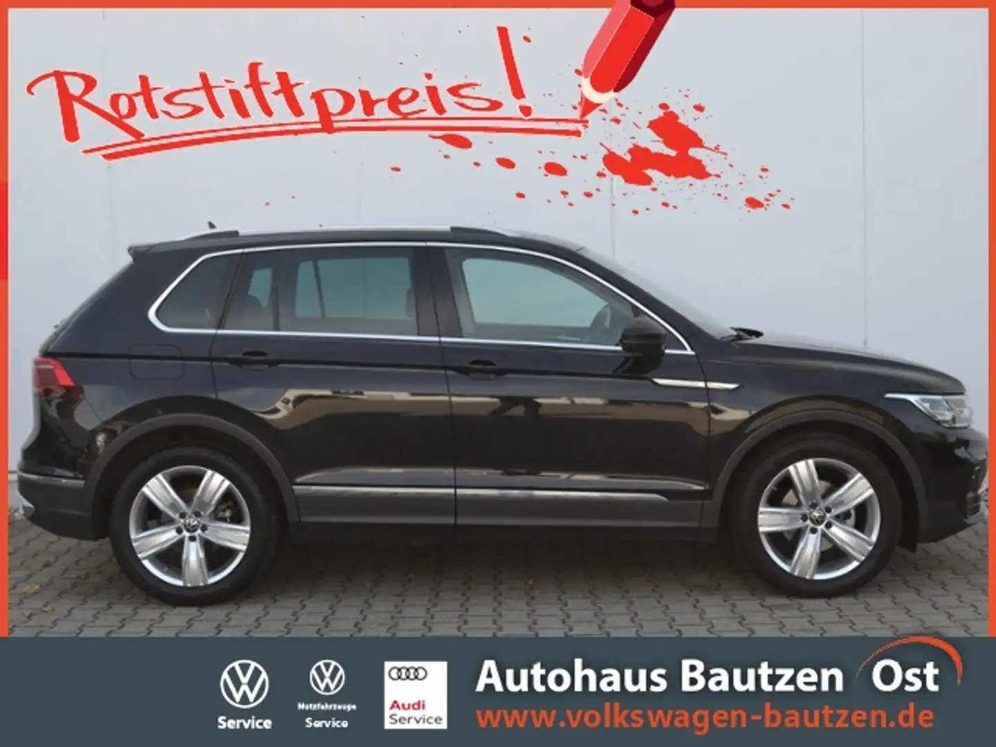Volkswagen Tiguan 2.0 TDI DSG Elegance SPORT/AHK/STAND-HZ/19-ZOLL/S Schwarz - 1