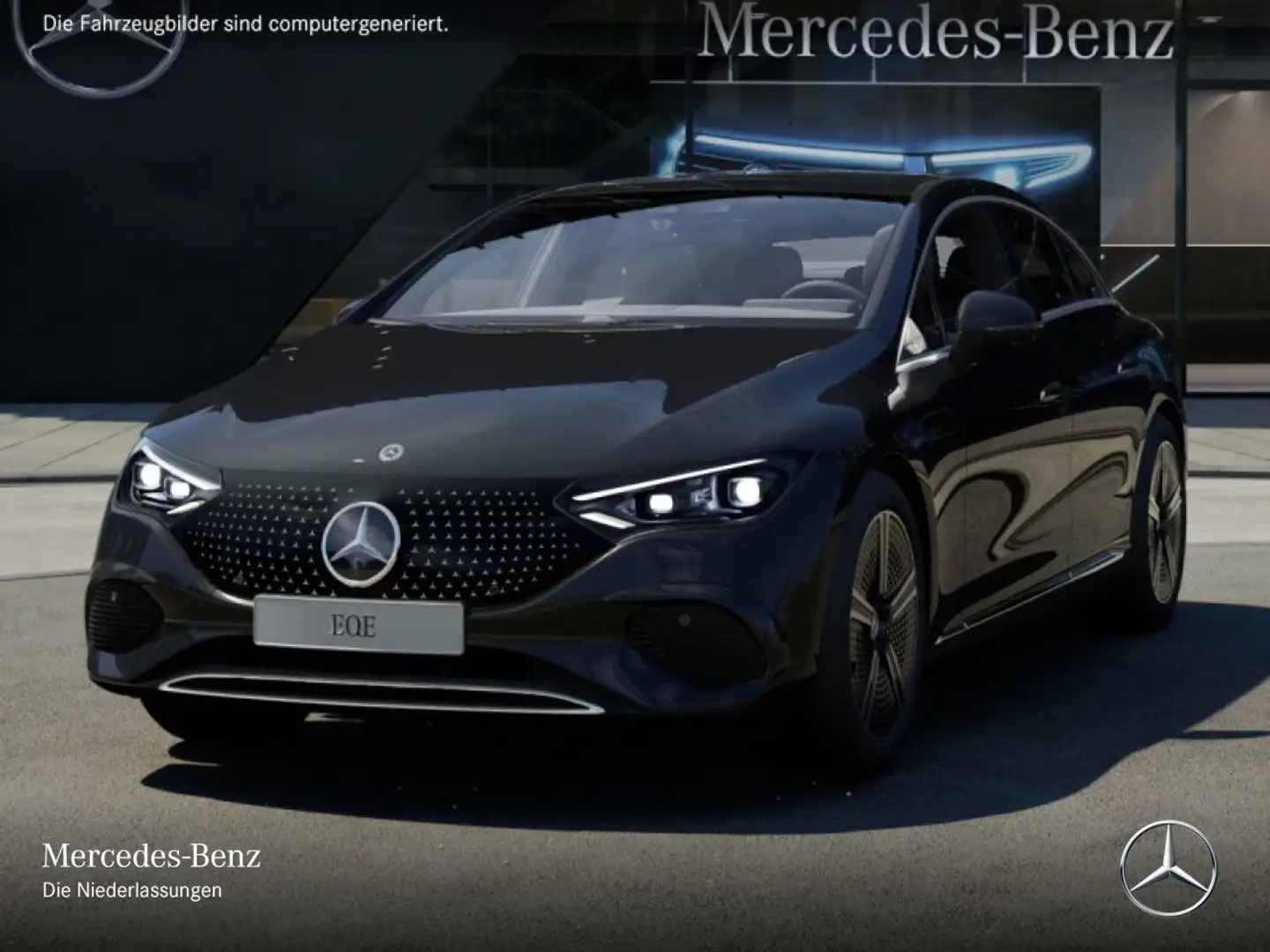 Mercedes-Benz EQE 300 Avantgarde Fahrass WideScreen Pano Distr+ Schwarz - 2