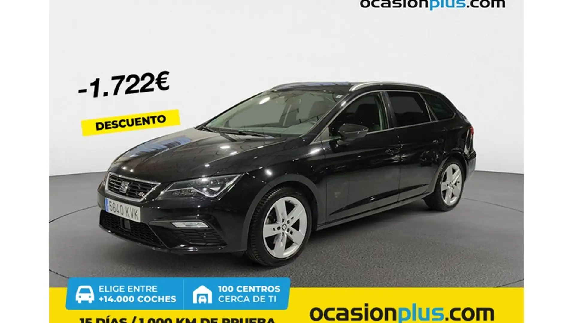 SEAT Leon ST 2.0TDI CR S&S FR DSG7 150 Zwart - 1