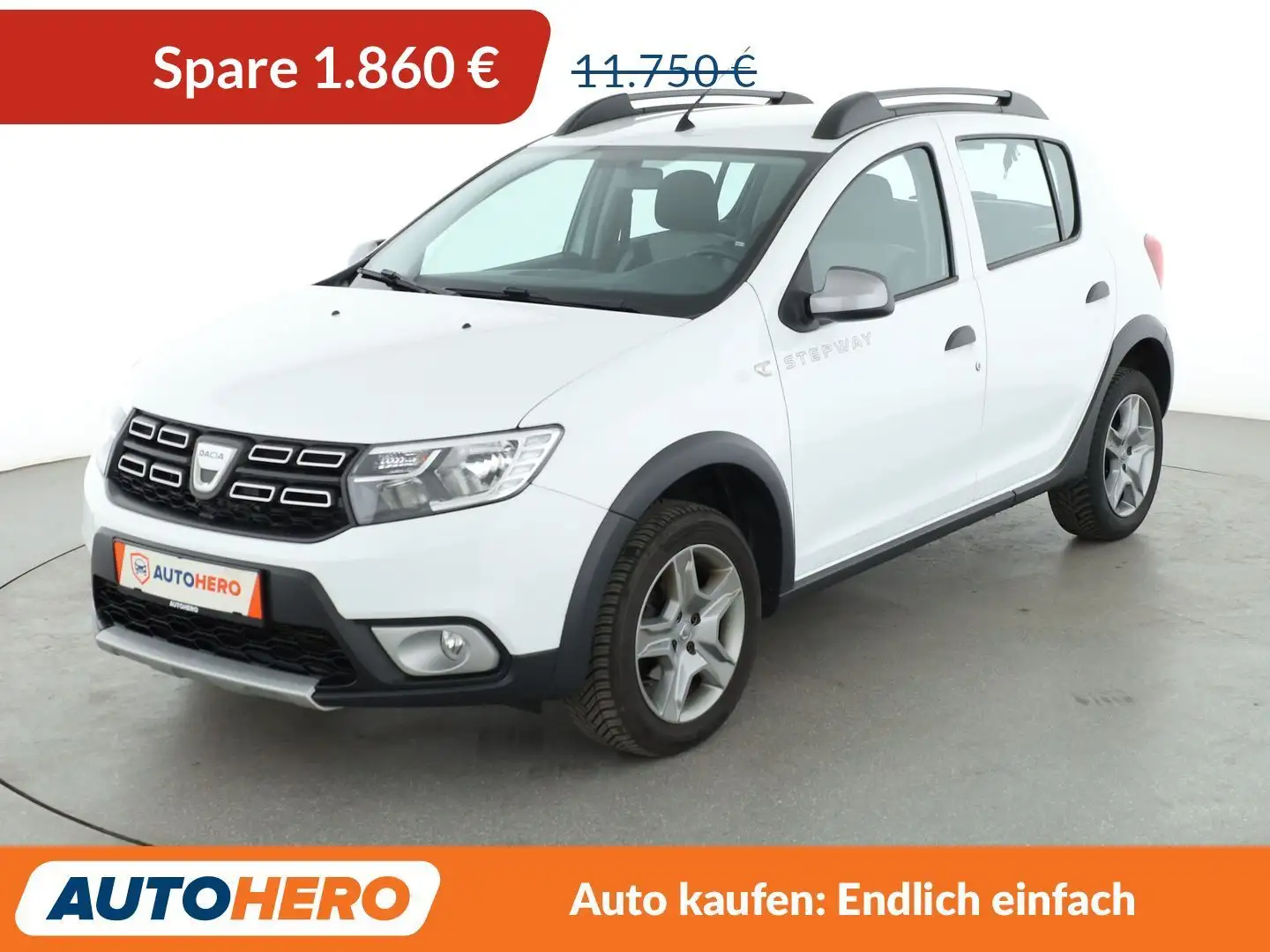 Dacia Sandero 0.9 TCe Stepway Prestige*NAVI*CAM*PDC*KLIMA* Weiß - 1