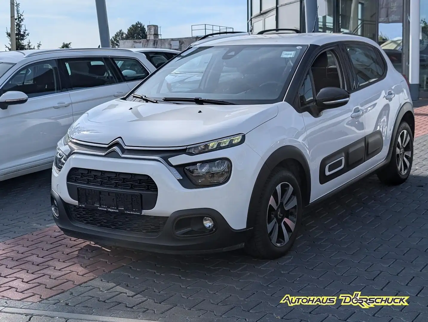 Citroen C3 Shine Automatik CarPlay Finanzierung ab 99€ Weiß - 1