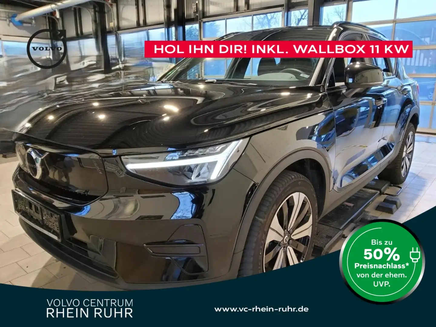 Volvo XC40 PURE ELECTRIC CORE STANDHZ+KAMERA+LM19+NAVI Grau - 1