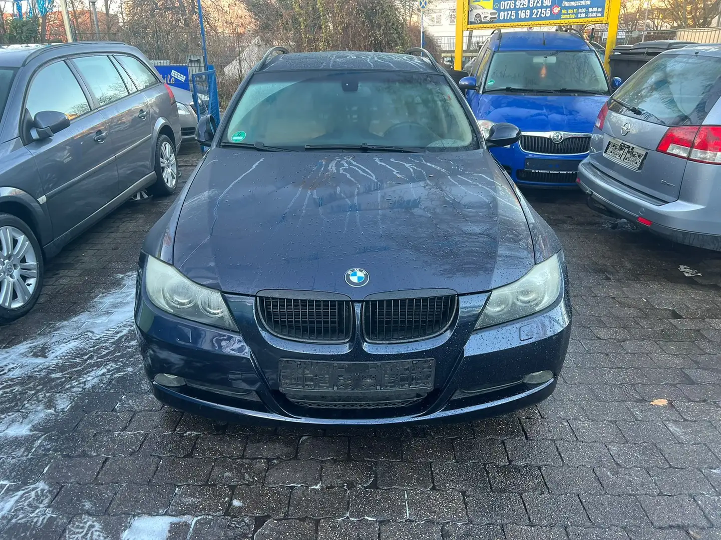 BMW 320 320d Tüv Neu 12.2027 AUTOMATIK PDC ALU Blau - 2