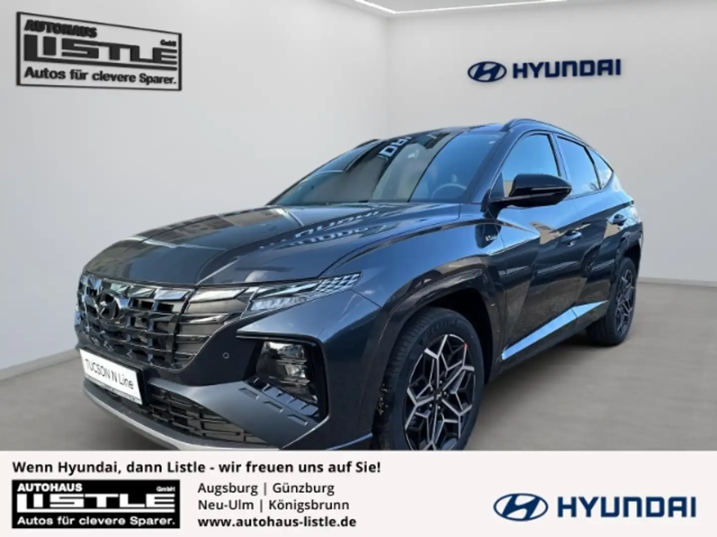 Hyundai TUCSON Hybrid 2WD N LINE-Paket Navi Voll-LED Teilleder SH Gris - 1