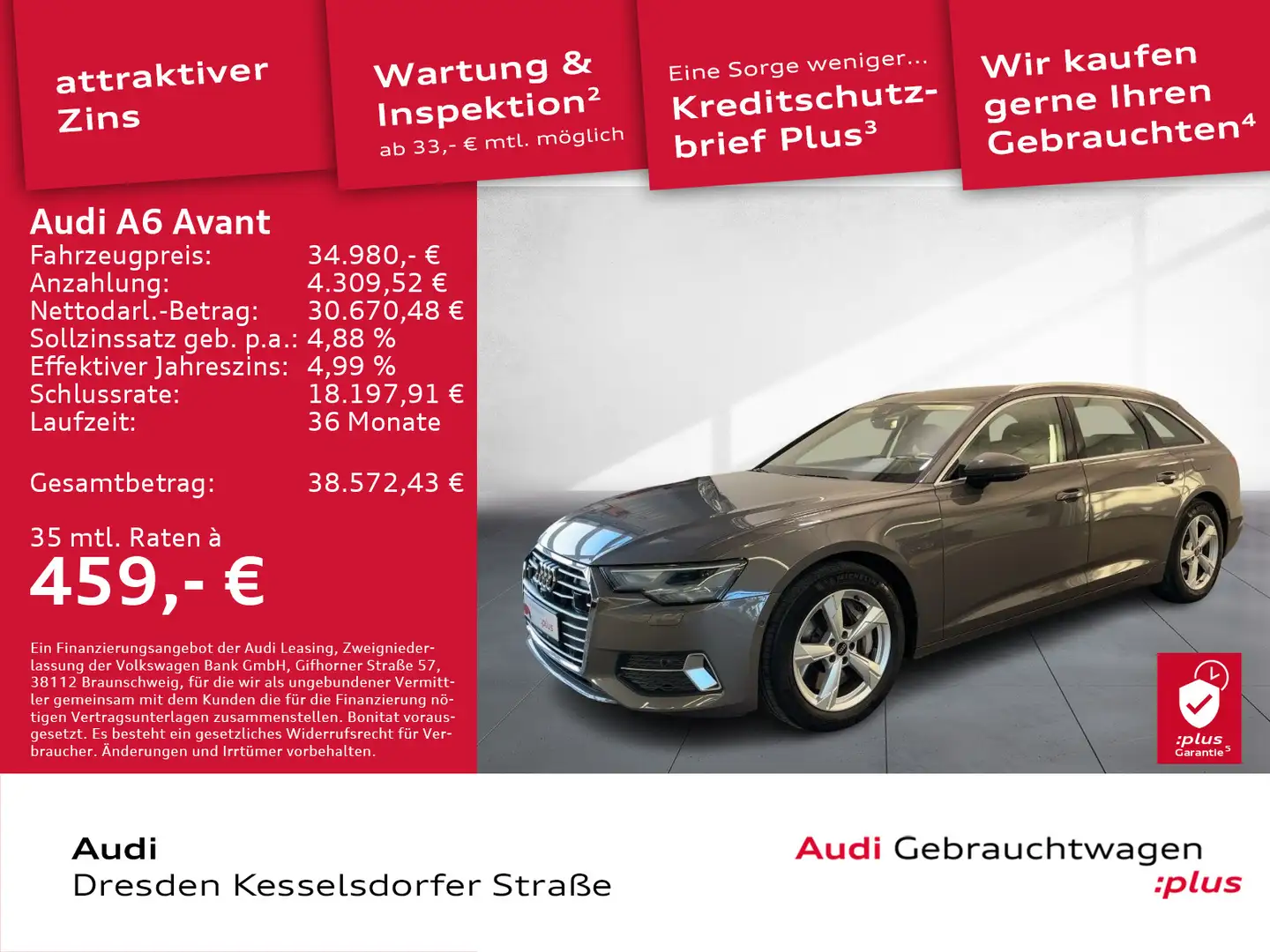 Audi A6 50 TFSI e Q. Sport AHZV Navi LED Kamera Braun - 1