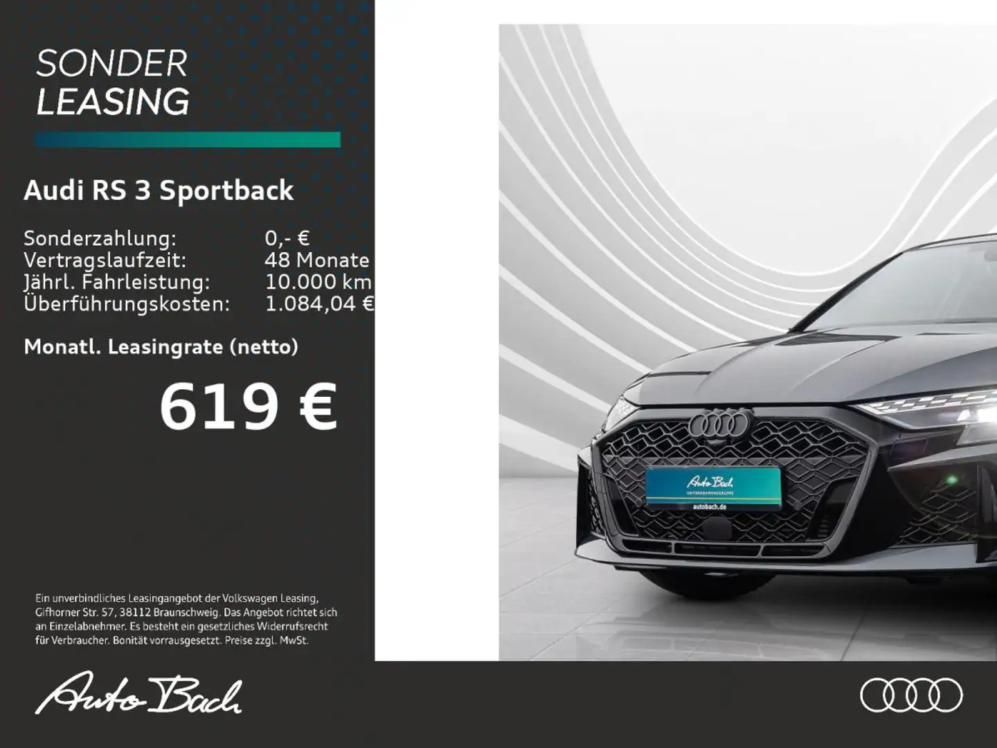 Audi RS3 Sportback 280 km/h Pano Matrix *SONDERABNEHMER sie Grau - 1