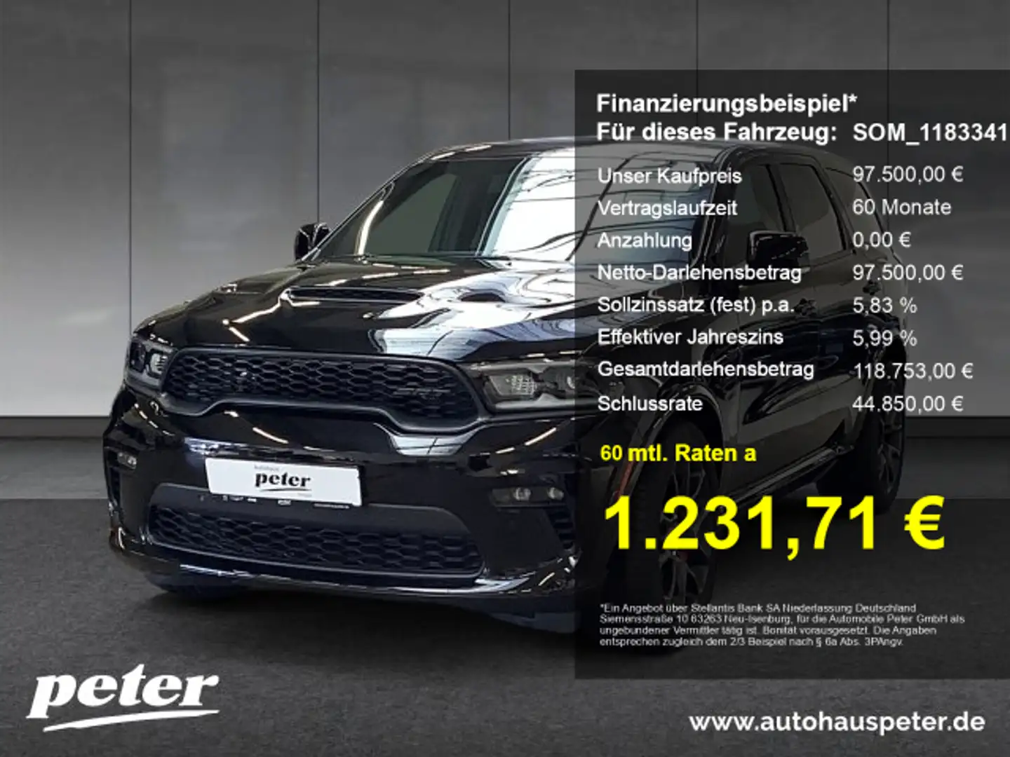 Dodge Durango Durango SRT 392 LAST CALL 6.4l V8 HEMI Black - 1