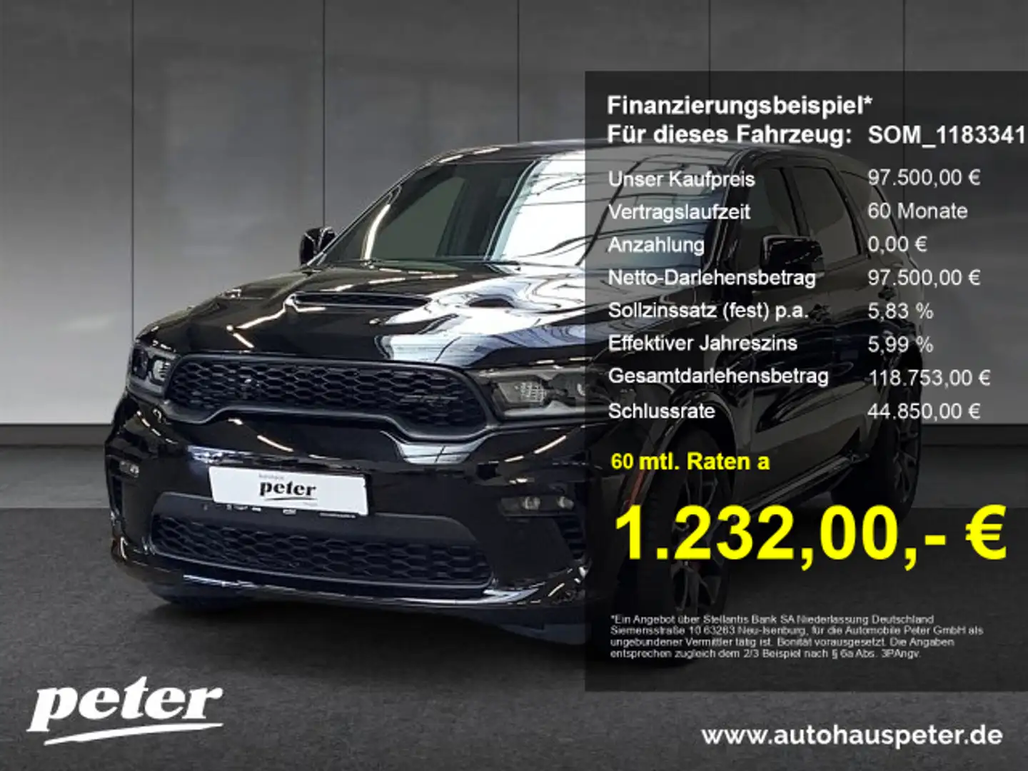 Dodge Durango Durango SRT 392 LAST CALL 6.4l V8 HEMI Negru - 1