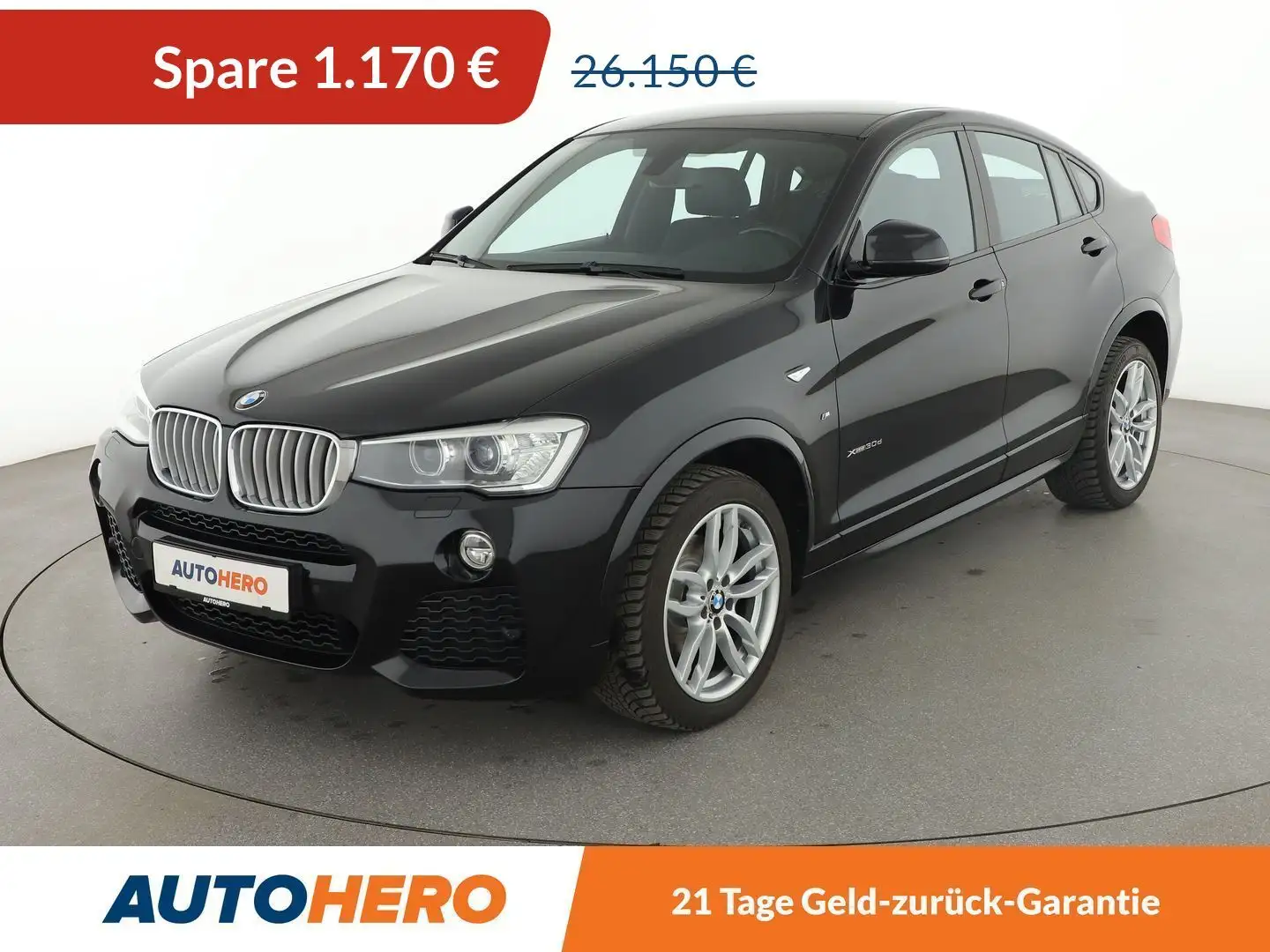 BMW X4 xDrive 30d M Sport Aut.*NAVI*TEMPO*AHK*PDC* Schwarz - 1